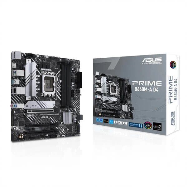 Asus Prime B660M-A D4 Intel Lga1700 Microatx Motherboard