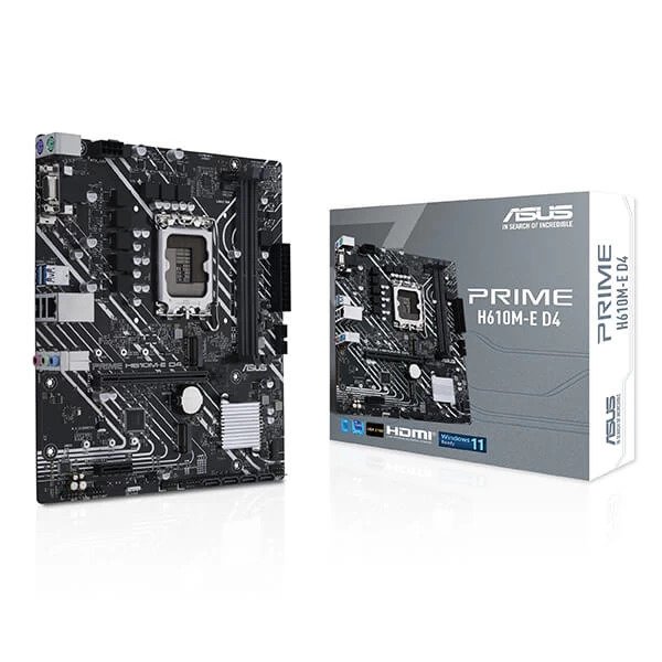 ASUS PRIME H610M-E D4 INTEL LGA1700 MATX MOTHERBOARD (PRIME-H610M-E-D4)