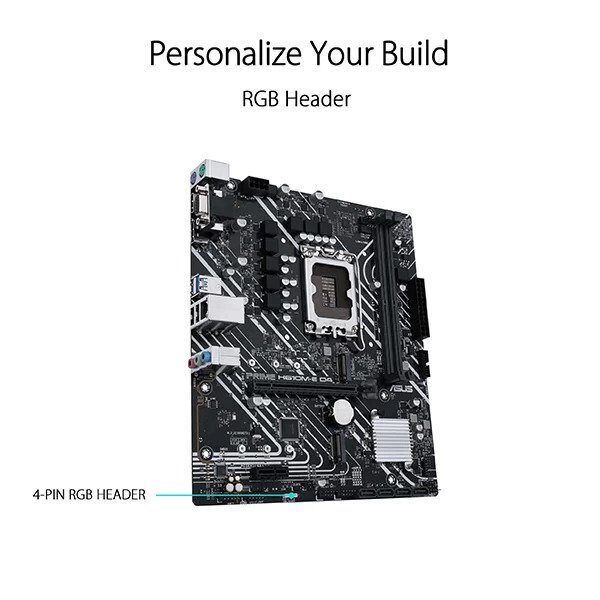 Asus Prime H610M-E D4 Intel Lga1700 Matx Motherboard (Prime-H610M-E-D4)
