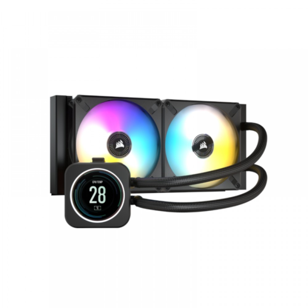 CORSAIR ICUE H100I ELITE LCD DISPLAY LIQUID CPU COOLER (CW-9060061-WW)