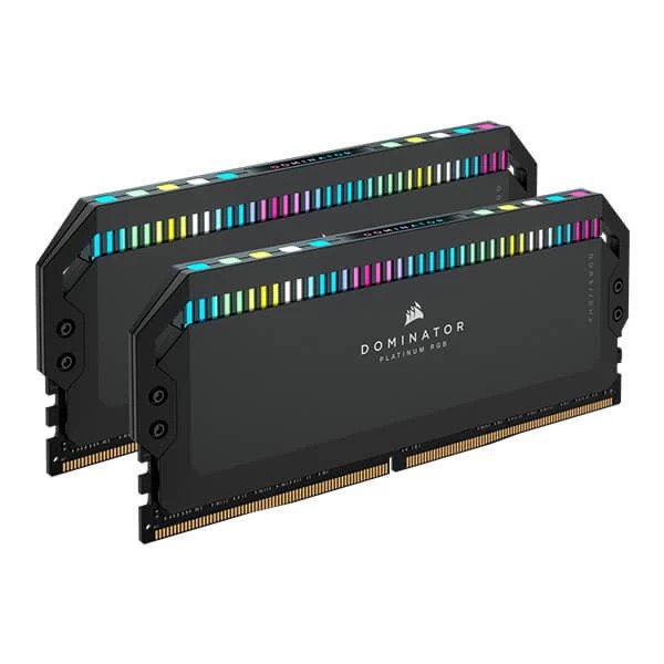 CORSAIR DOMINATOR PLATINUM RGB 32GB (16GBx2) DDR5 5200MHz RAM (BLACK) (CMT32GX5M2B5200C40)