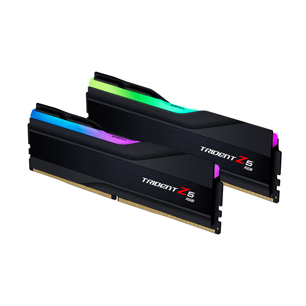 GSKILL TRIDENT Z5 RGB 32GB(16GBx2) DDR5 5600MHz CL36 RAM (BLACK) (F5-5600J3636C16GX2-TZ5RK)