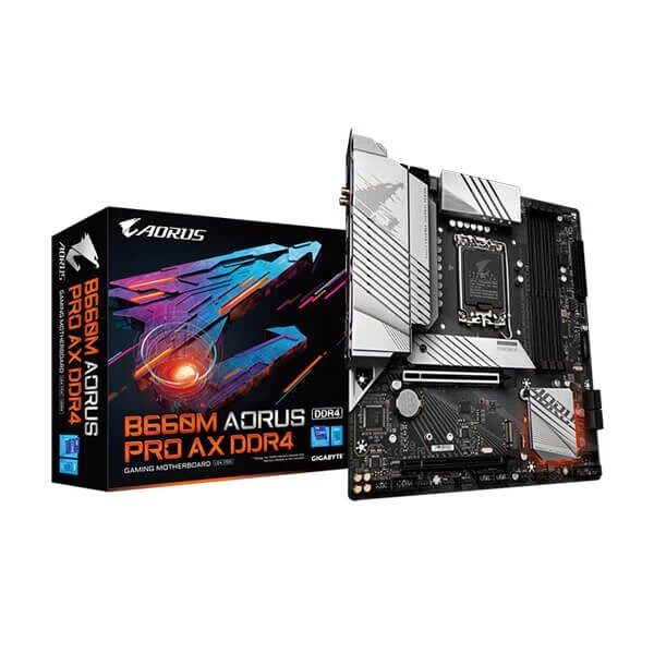 GIGABYTE B660M AORUS PRO AX DDR4 WIFI LGA1700 MICRO ATX MOTHERBOARD