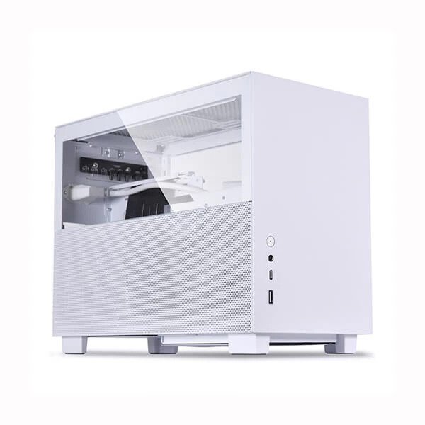 LIAN LI Q58W3 M-ITX MINI TOWER CABINET WITH PCIE 3.0 RISER CABLE (WHITE) (G99-Q58W3-IN)