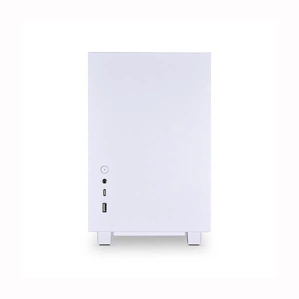 Lian Li Q58W3 M-Itx Mini Tower Cabinet With Pcie 3.0 Riser Cable (White) (G99-Q58W3-In)