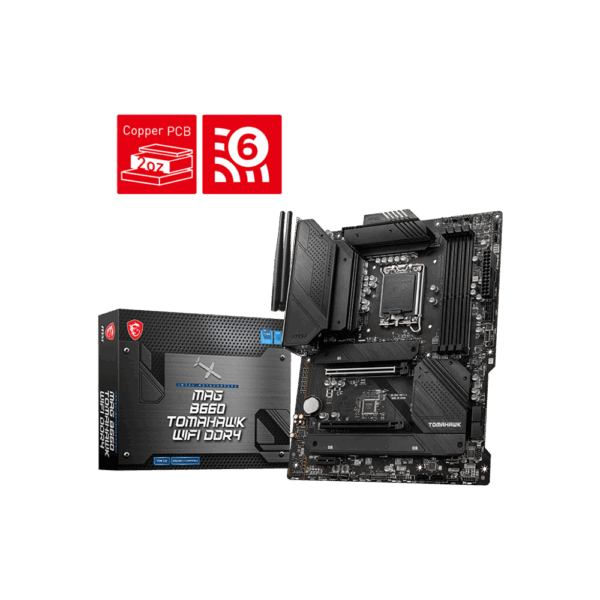 Msi Mag B660 Tomahawk Wifi Intel Lga1700 Atx Motherboard Ddr4 (MAG B660 TOMAHAWK WIFI DDR4)