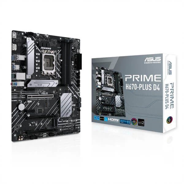 Asus Prime H670-Plus D4 Motherboard (Prime-H670-Plus-D4)