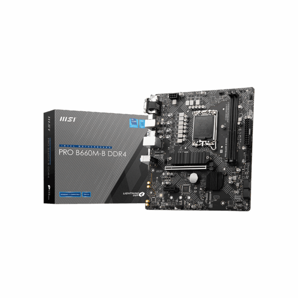Msi Pro B660M-B Ddr4 Lga1700 Matx Motherboard (Pro B660M-B Ddr4)