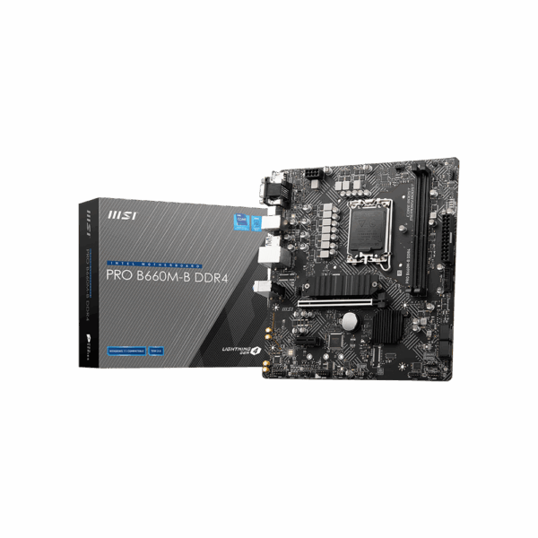 MSI PRO B660M-B DDR4 LGA1700 MATX MOTHERBOARD (PRO B660M-B DDR4)