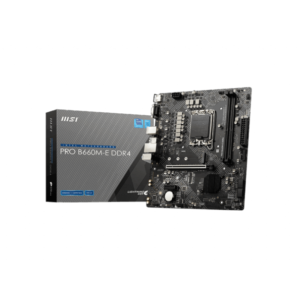 MSI PRO B660M-E DDR4 LGA1700 MICRO ATX MOTHERBOARD (PRO B660M-E DDR4)