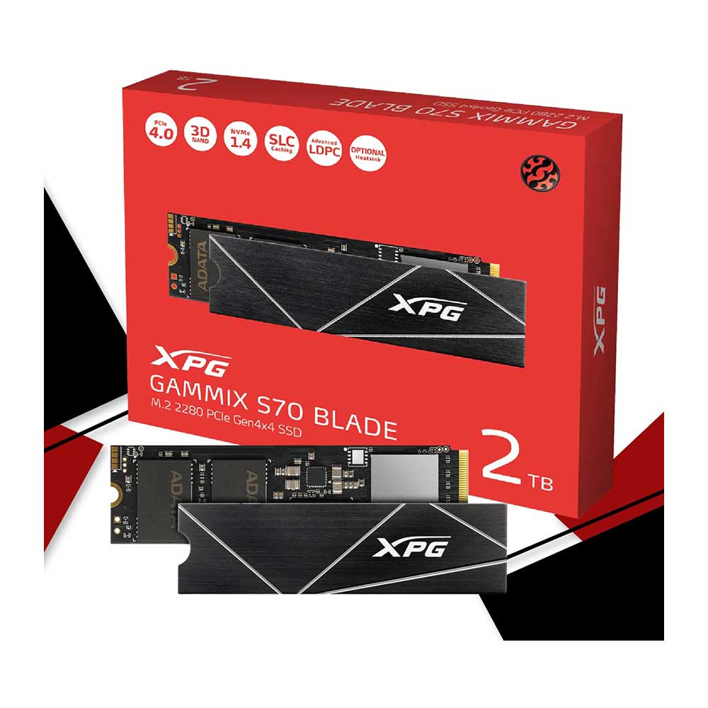 XPG GAMMIX S70 BLADE 2TB PCIE GEN4 M.2 2280 INTERNAL SSD (AGAMMIXS70B-2T-CS)