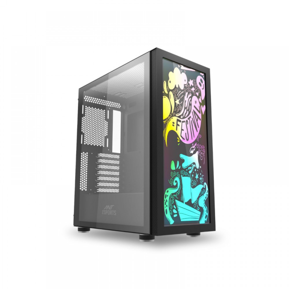 ANT ESPORTS GRAFFITI MID TOWER ATX GAMING CABINET