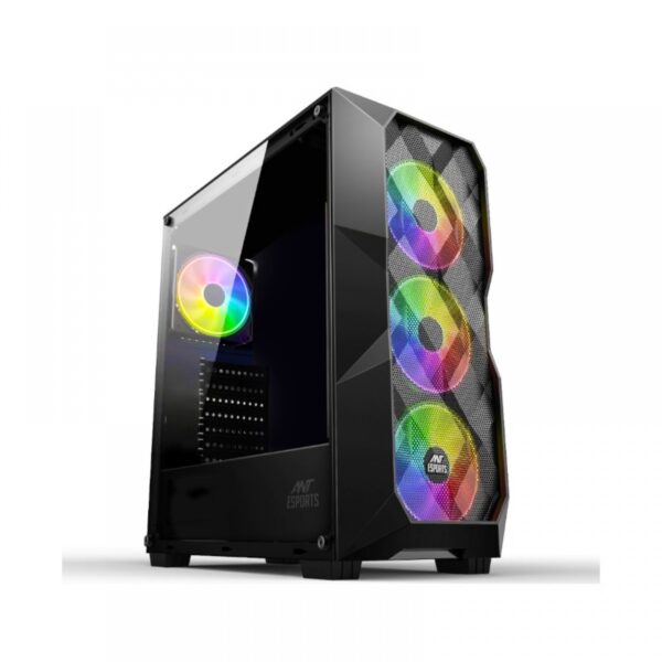 Ant Esports Ice-300 Mesh Atx Mid Tower Gaming Cabinet (Ice-300-Mesh-Black)