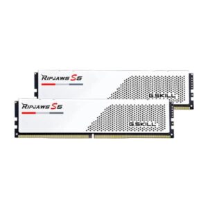 GSKILL RIPJAWS S5 32GB (16GBx2) DDR5 5600MHZ DESKTOP RAM (MATTE WHITE) (F5-5600U3636C16GX2-RS5W)