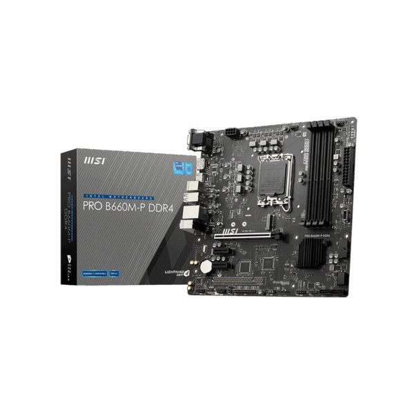 Msi Pro B660M-P Ddr4 Lga1700 Matx Motherboard (Pro-B660M-P-Ddr4)
