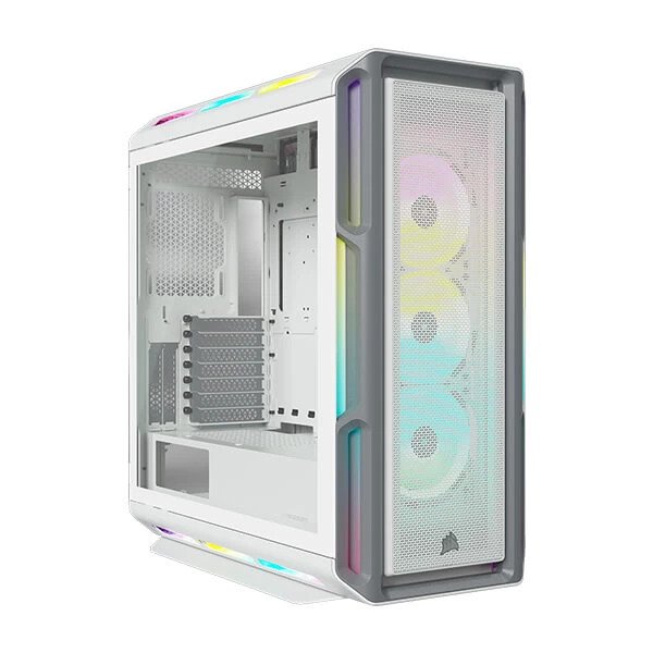 Corsair Icue 5000t Rgb Atx Mid Tower Cabinet (White) (CC-9011231-WW)