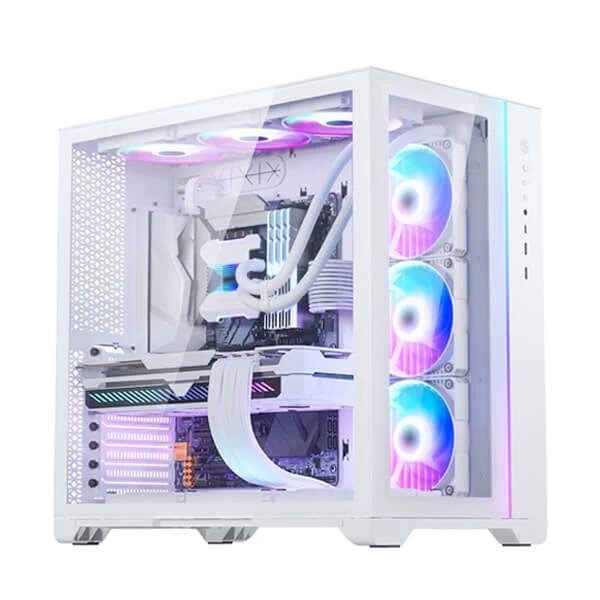 Phanteks Metallicgear Neo Qube 2 Drgb E-Atx Mid Tower Cabinet With Tempered Glass Side Panel (White) (MG-NE620Q-DWT02)