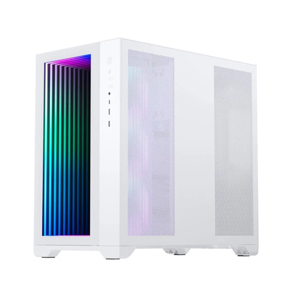 Phanteks MagniumGear Neo Qube 2 Infinity Mirror Drgb (E-ATX) Mid Tower Cabinet With Tempered Glass Side Panel (White) (MG-NE620QI-DWT02)