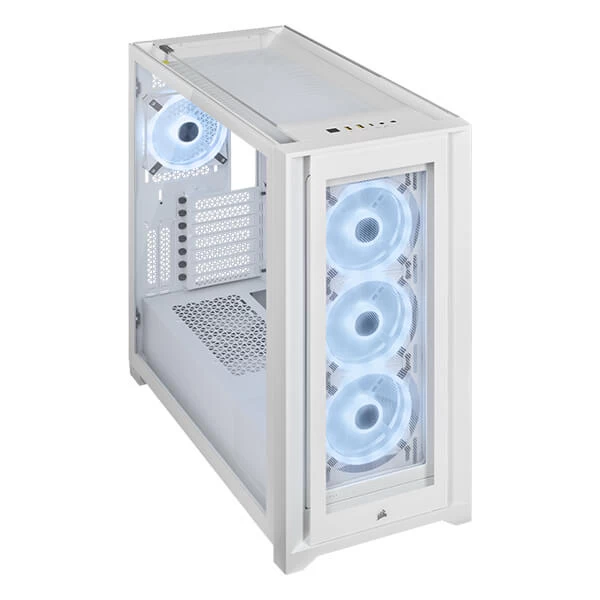 Corsair ICUE 5000X Rgb QL Edition Mid Tower Atx Cabinet (True White) (CC-9011233-WW)