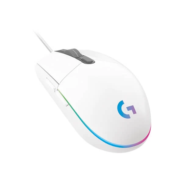 Logitech G203 Lightsync Rgb Wired Gaming Mouse (White) (910-005791)