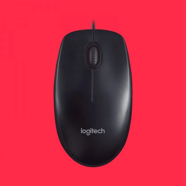 Logitech M90 Wired Mouse Black (910-001795)
