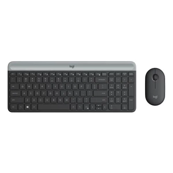 Logitech MK470 Slim Wireless Keyboard And Mouse Combo (Graphite) (920-009182)