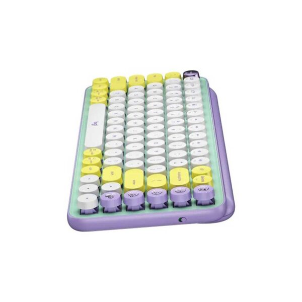 Logitech Pop Keys Mechanical Wireless Keyboard Customizable Emoji Keys – Daydream (920-010578)