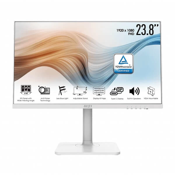 Msi Modern MD241PW 24 Inch 106.58% Srgb Monitor (MODERN-MD241PW)