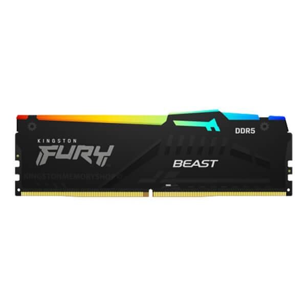 Kingston Fury Beast 16gb(16gbx1) Rgb Ddr5 6000MHz Desktop Ram (Black) (KF560C40BBA-16)