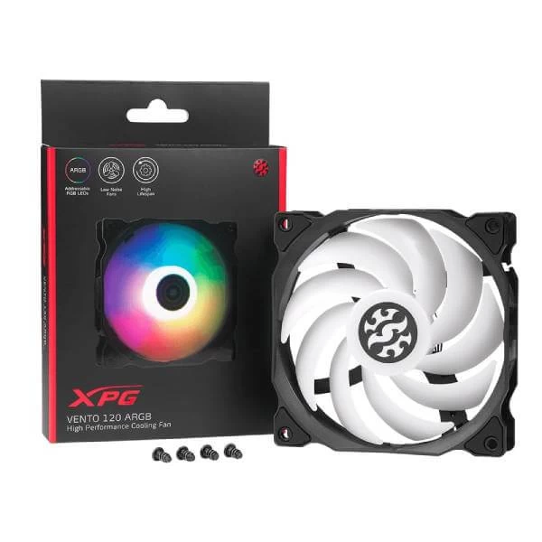 Adata Xpg Vento 120 Argb Cabinet Fan (Single Pack) (XPG-VENTO-120-ARGB)
