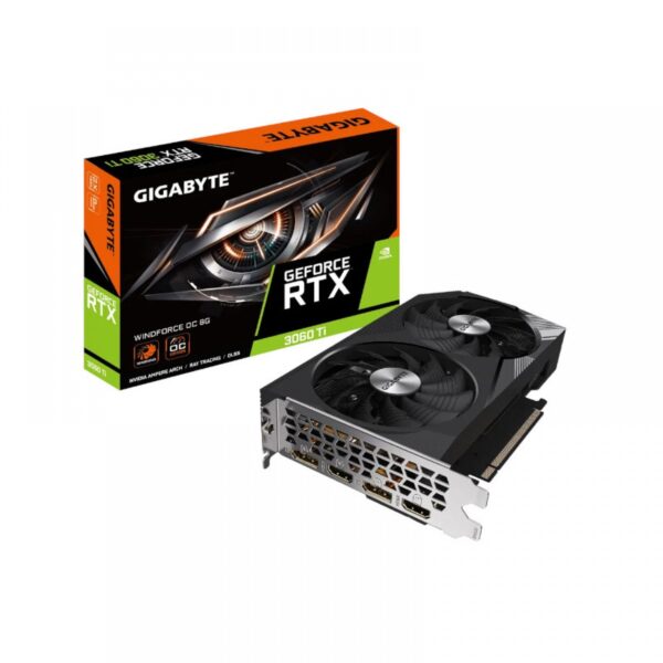 Gigabyte GeForce Rtx 3060 Ti Windforce 8Gb Oc Gddr6 Graphics Card (GV-N306TWF2OC-8GD)