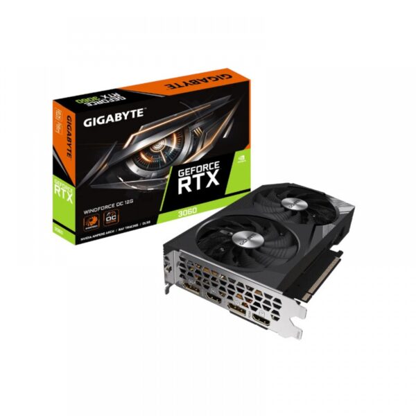 Gigabyte GeFoce Rtx 3060 Windforce Oc 12Gb Gddr6 Graphics Card (GV-N3060WF2OC-12GD)