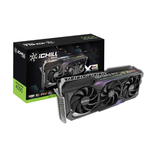 Inno3D GeForce Rtx 4090 Ichill X3 24Gb Gddr6x Graphics Card (C40903-246XX-1833VA47)
