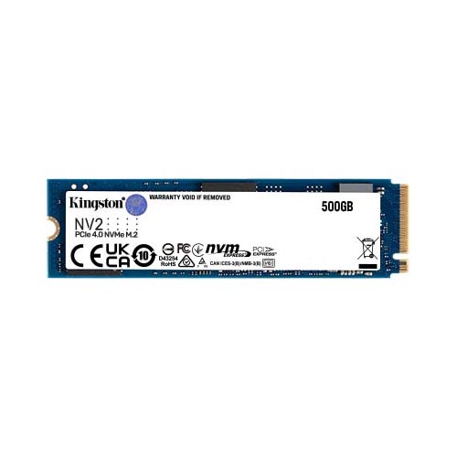 Kingston 500Gb Nv2 M.2 2280 PCIe 4.0 NVMe Internal Ssd (SNV2S/500G)