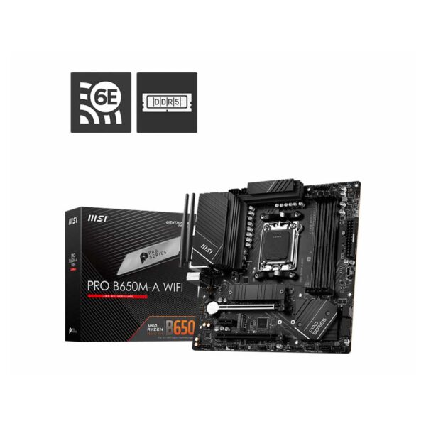 Msi Pro B650M-A Wifi Am5 M-Atx Motherboard (PRO-B650M-A-WIFI)