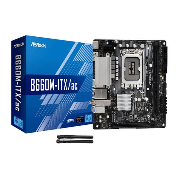 Asrock B660M Itx/Ac Wifi Lga1700 Mini-Itx Motherboard (B660M-ITX-AC)