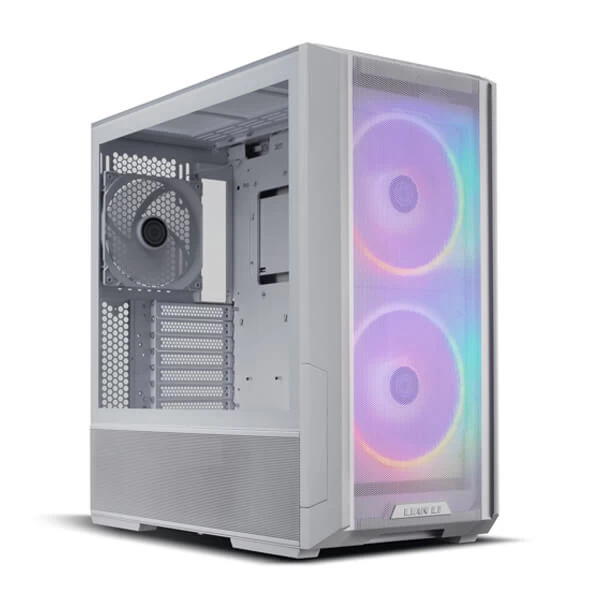 Lian Li Lancool 216 Rgb E-Atx Mid Tower Cabinet With Tempered Glass Side Panel (White) (G99-LAN216RW-IN)