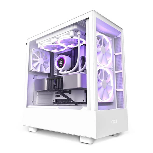 Nzxt H5 Elite E-Atx Mid Tower Cabinet (White) (CC-H51EW-01)