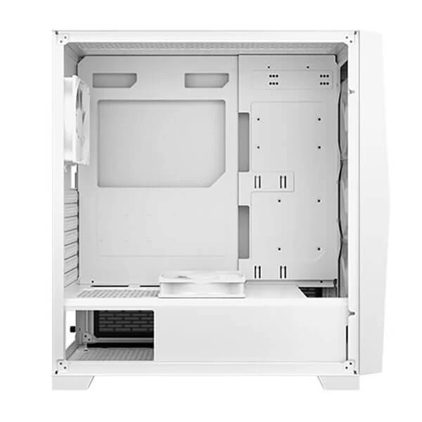 Antec DF800 Flux Argb Atx Mid Tower Cabinet With Tempered Glass Side Panel (White) (DF800-FLUX-WHITE)