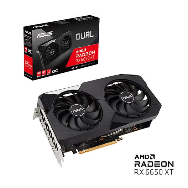 Asus Dual Rx 6650 Xt Oc 8Gb Gaming Graphics Card (DUAL-RX6650XT-O8G)
