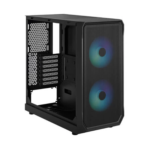 Fractal Design Focus 2 Mesh Rgb Tg Clear Tint Atx Mid Tower Cabinet (Black) (FD-C-FOC2A-03)