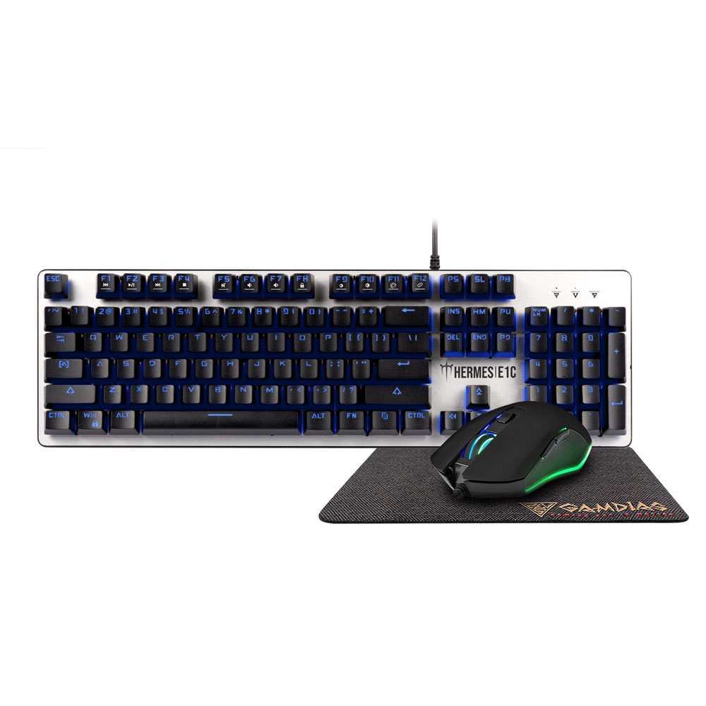 Gamdias Hermes E1C 3-In-1 Keyboard Mouse & Mouse Pad Combo