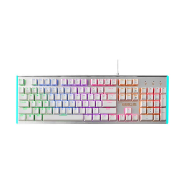 Gamdias Hermes M6 Mechanical Gaming Keyboard Blue Switch (White) (HERMES-M6-WHITE)