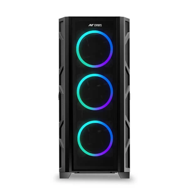 Ant Esports Dynamic Gt Argb Eatx Mid Tower Cabinet (Black) (DYNAMIC-GT-BLACK)