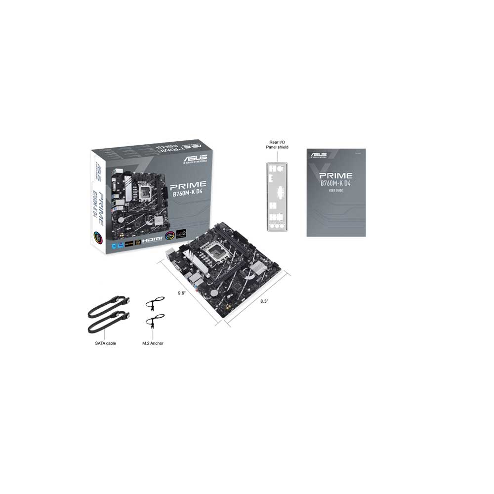 Asus Prime B760M-K D4 Lga1700 Matx Motherboard | PC Studio