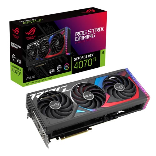 Asus Rog Strix GeForce Rtx 4070 Ti 12Gb Gddr6X Graphic Card (ROG-STRIX-RTX4070TI-12G-GAMING)