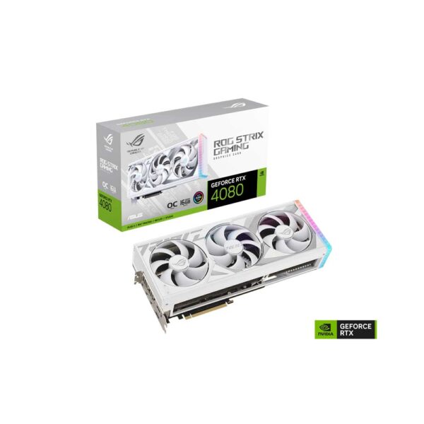 Asus Rog Strix Rtx 4080 16Gb Gddr6X White Oc Edition Graphics Card