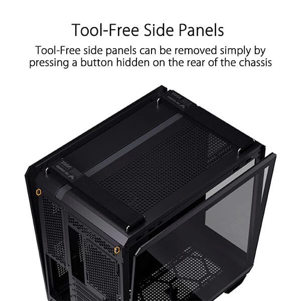 Asus Tuf Gaming GT502 Atx Mid Tower Cabinet (Black) (TUF-GAMING-GT502-BLACK)