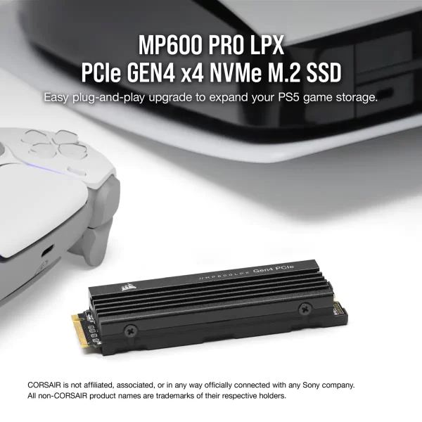 Corsair Mp600 Pro Lpx 4Tb Pcie Gen4 Nvme M.2 Internal Ssd (CSSD-F4000GBMP600PLP)