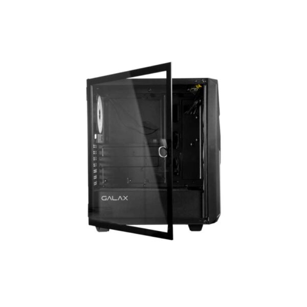 Galax Revolution 01 E-Atx Mid Tower Tempered Glass Gaming Cabinet  (Rev-01) (Black) (CG01AGBA4A0)